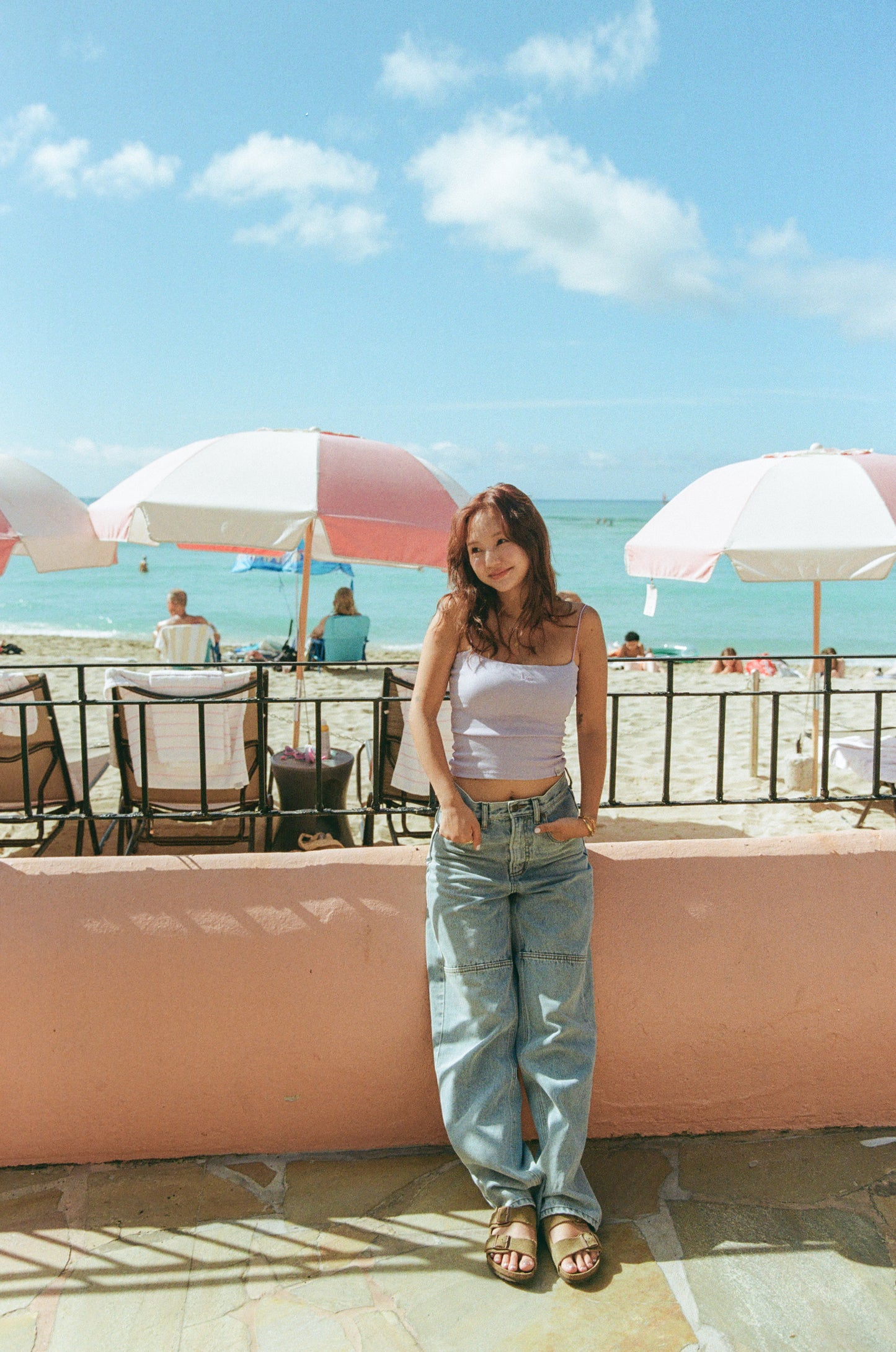 High-rise wide Denim