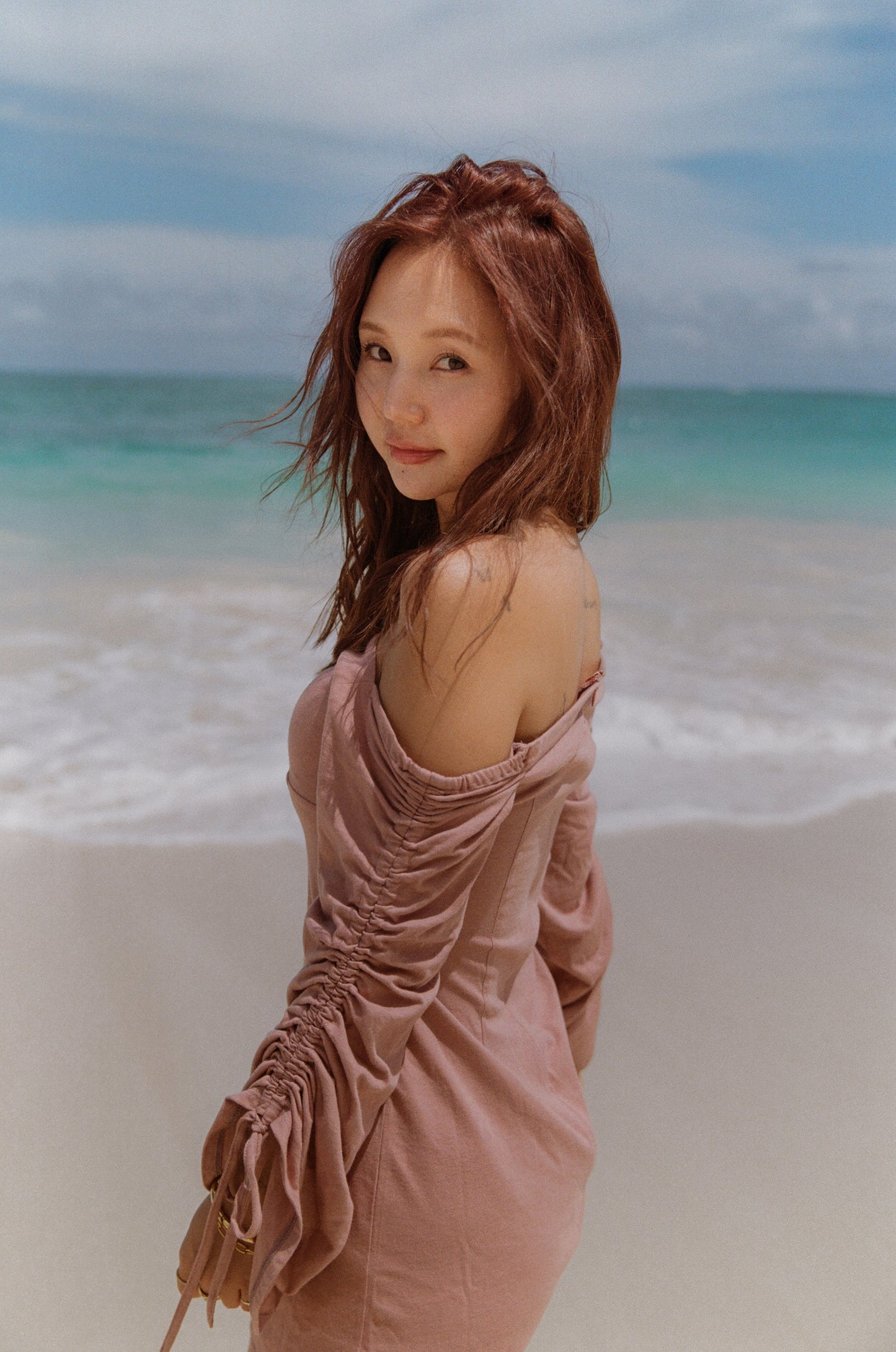 Beachy shirring dress