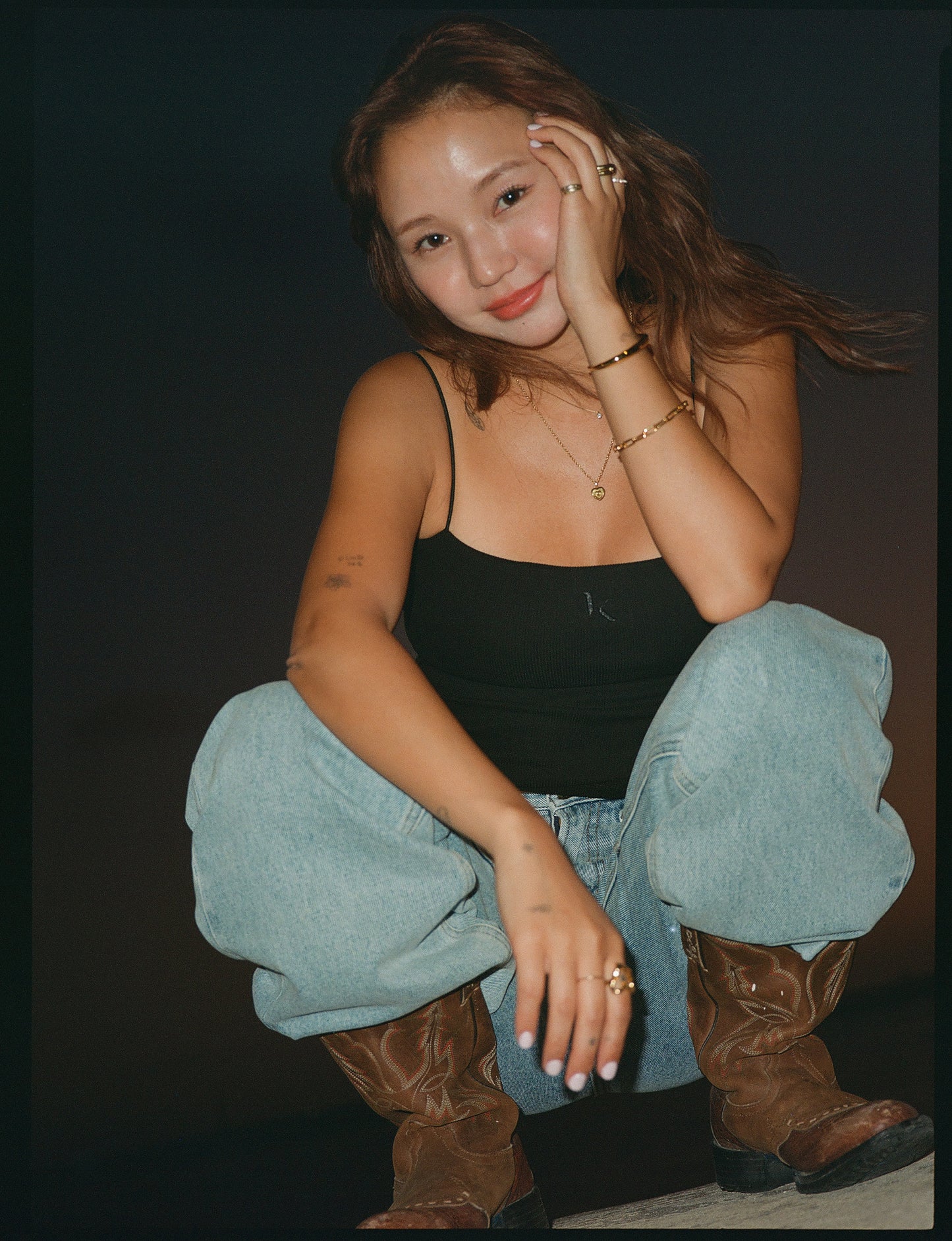 High-rise wide Denim