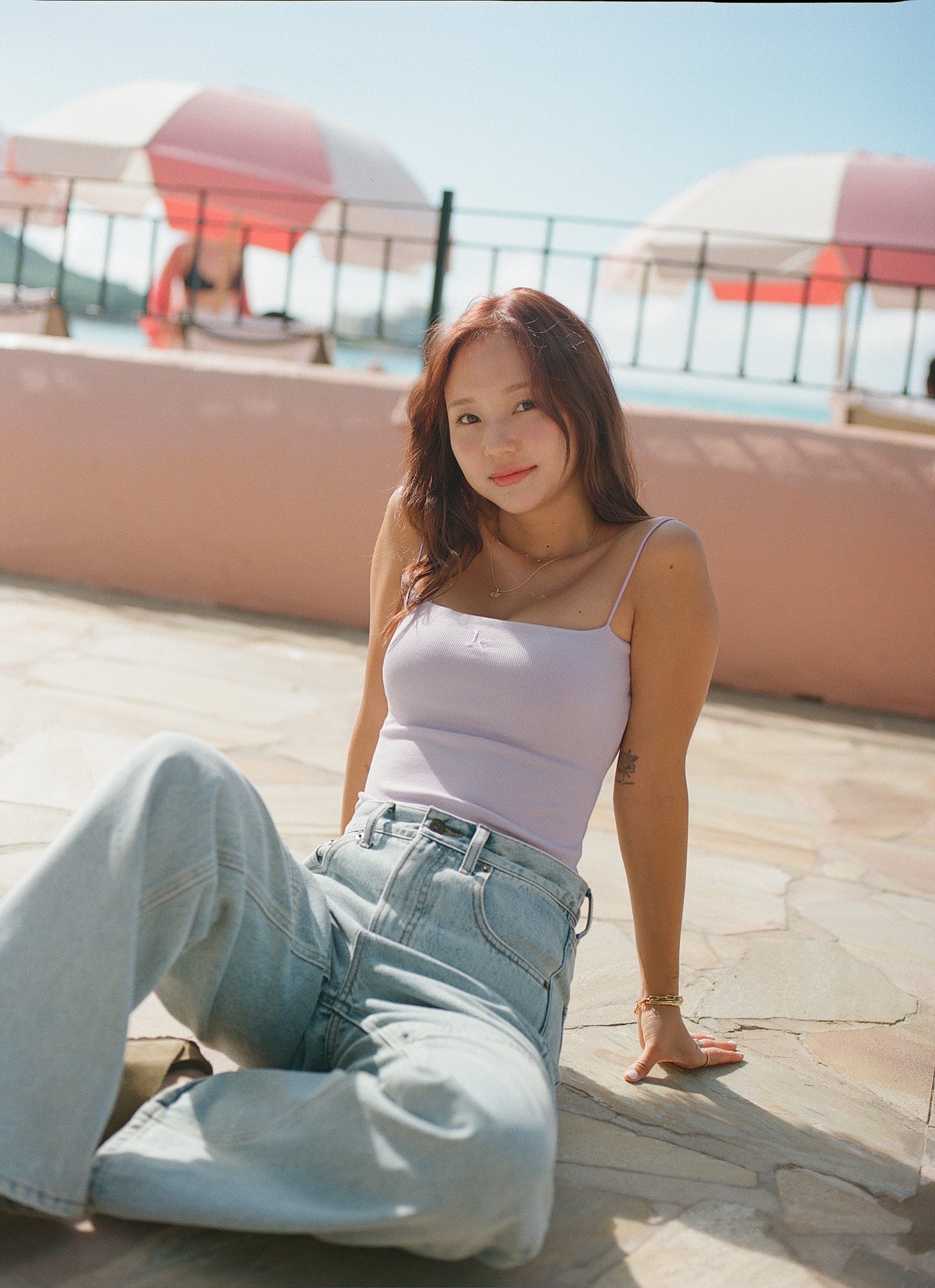 High-rise wide Denim
