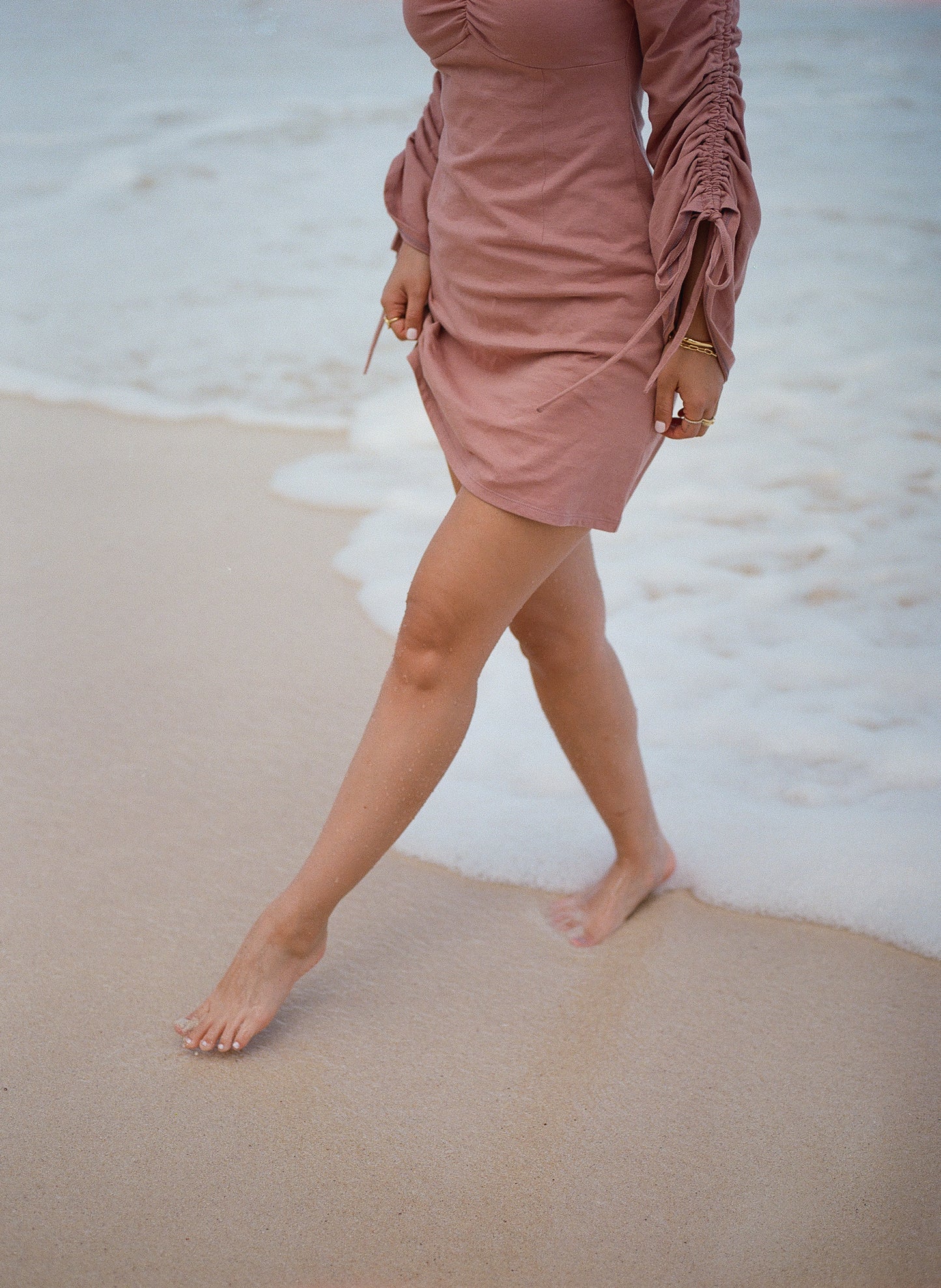 Beachy shirring dress