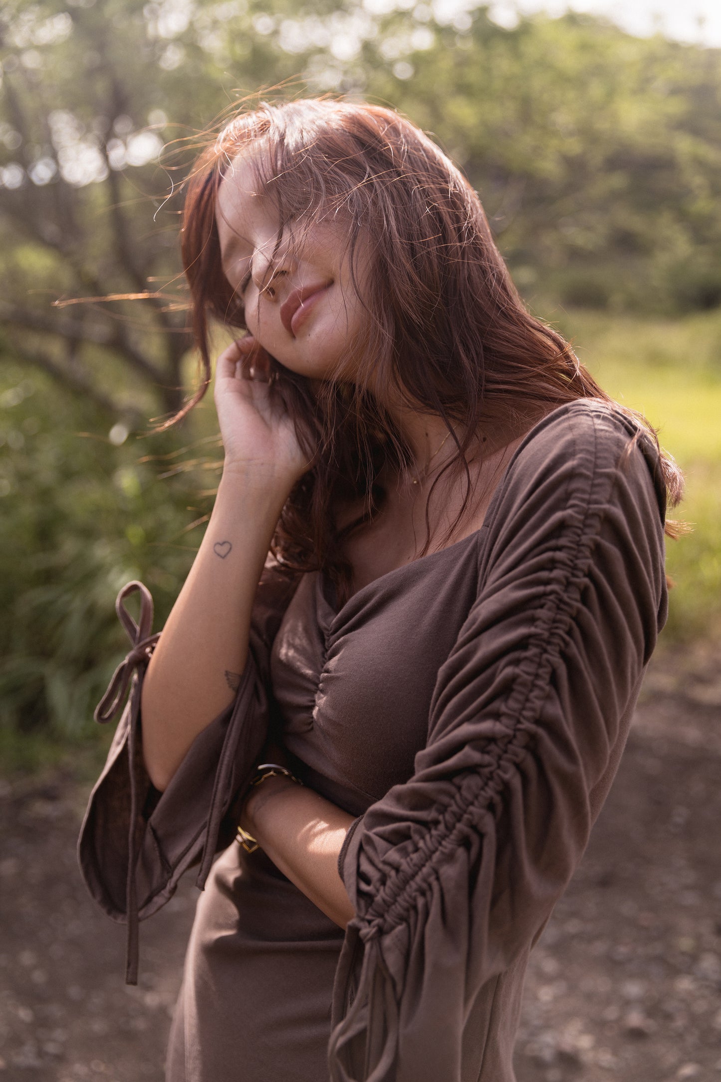Beachy shirring dress