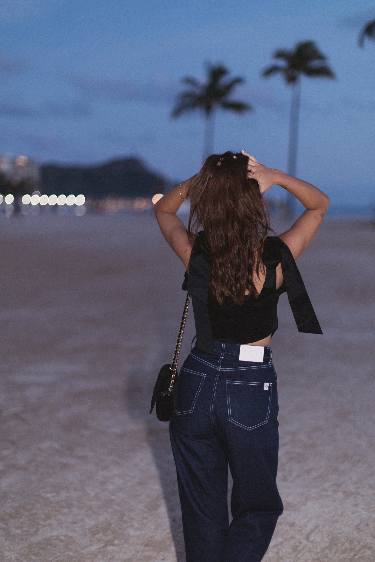 High-rise wide Denim