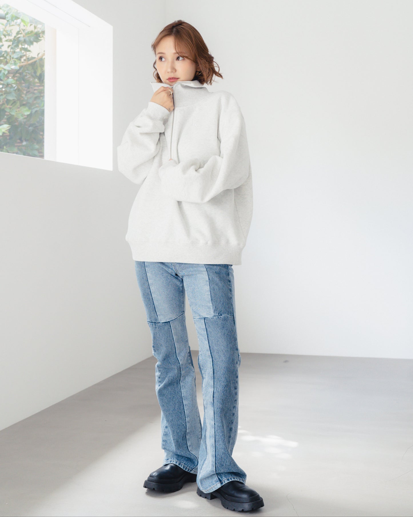 COZY ZIP UP SWEAT SHIRT