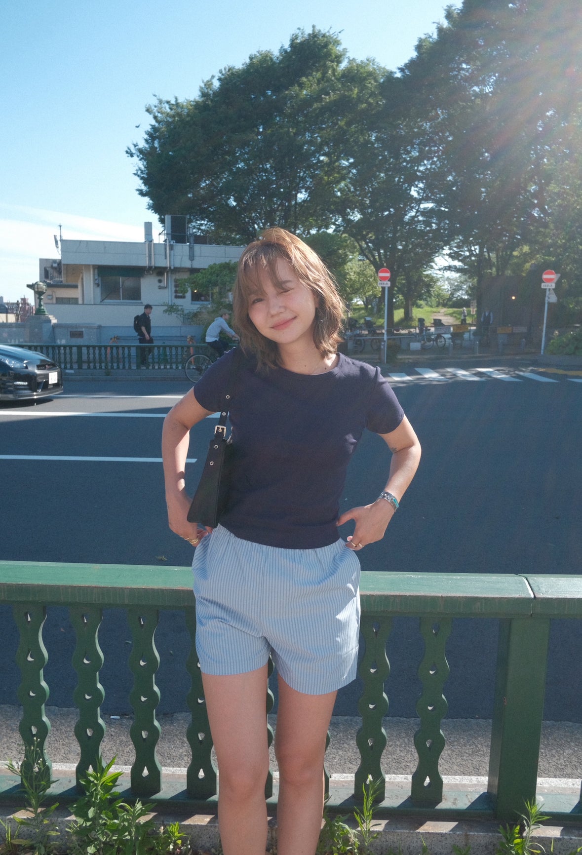 Stripe shortpants