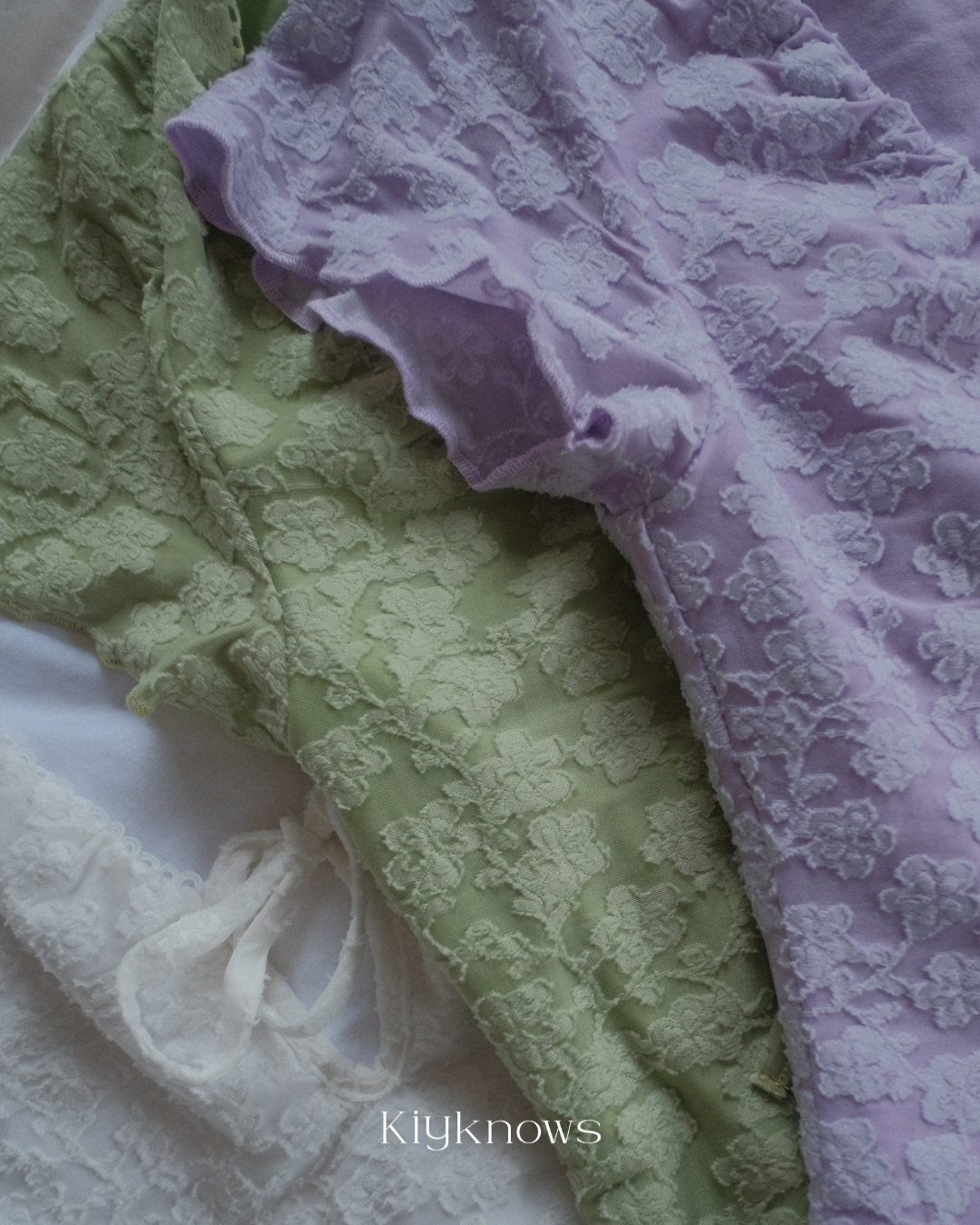 Flower lace tops